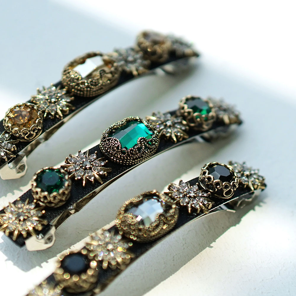 루드 루시아 앤틱 크리스탈 헤어핀 L22SSAC69