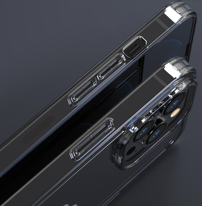 변색방지 범퍼 클리어 초경량 강화유리 케이스 투명, 아이폰13 미니 - 상세 이미지 5