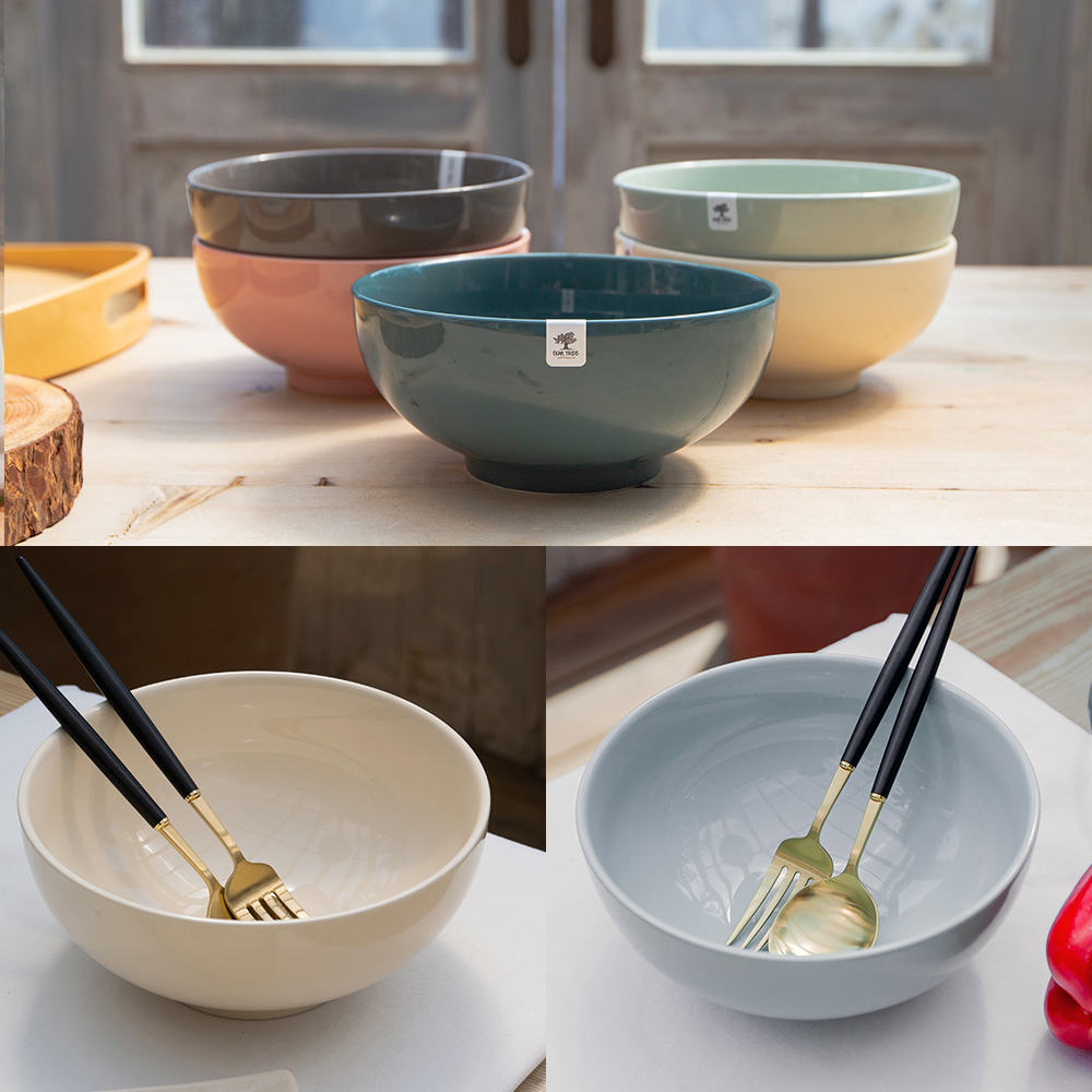 검트리 도자기 파스텔 컬러 라면기 우동기 면기