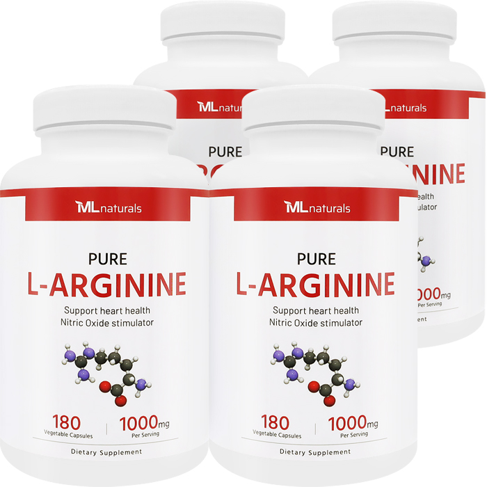 마이라이프내추럴스 엘 아르기닌 L아르기닌 1000mg 알약 180캡슐, 4개 - 메인 이미지