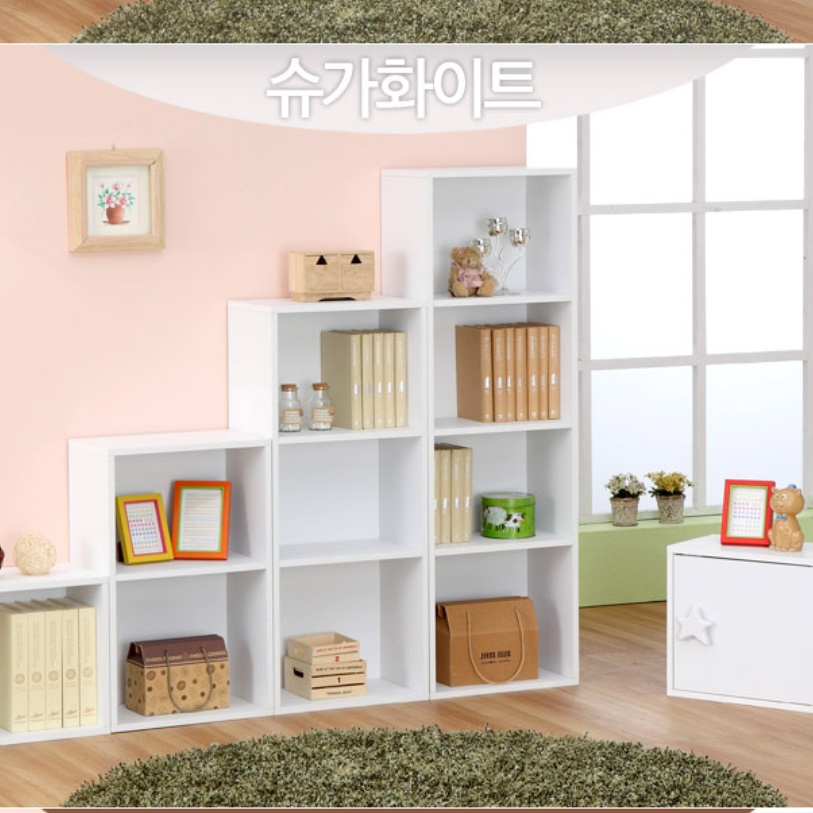 모듈 책장 시스템 맞춤 책장 수납함 작은 좁은 슬림 책장 - 상세 이미지 3