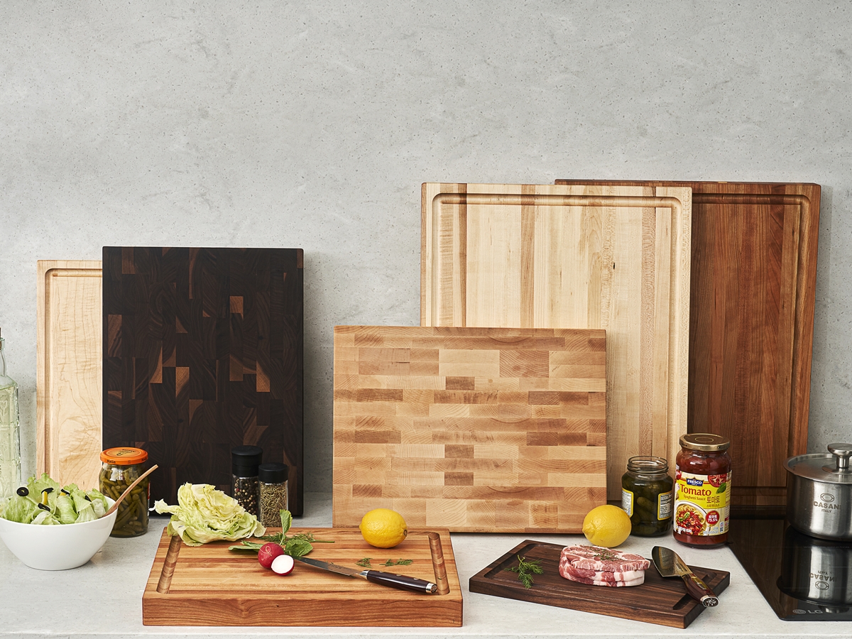 우시산 엔드그레인 나무도마 월넛 수제 캐나다 도마