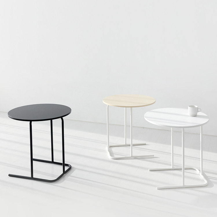 쇼파 침대옆 간이테이블 미니 철제 보조 사이드테이블 쇼파 원형 협탁