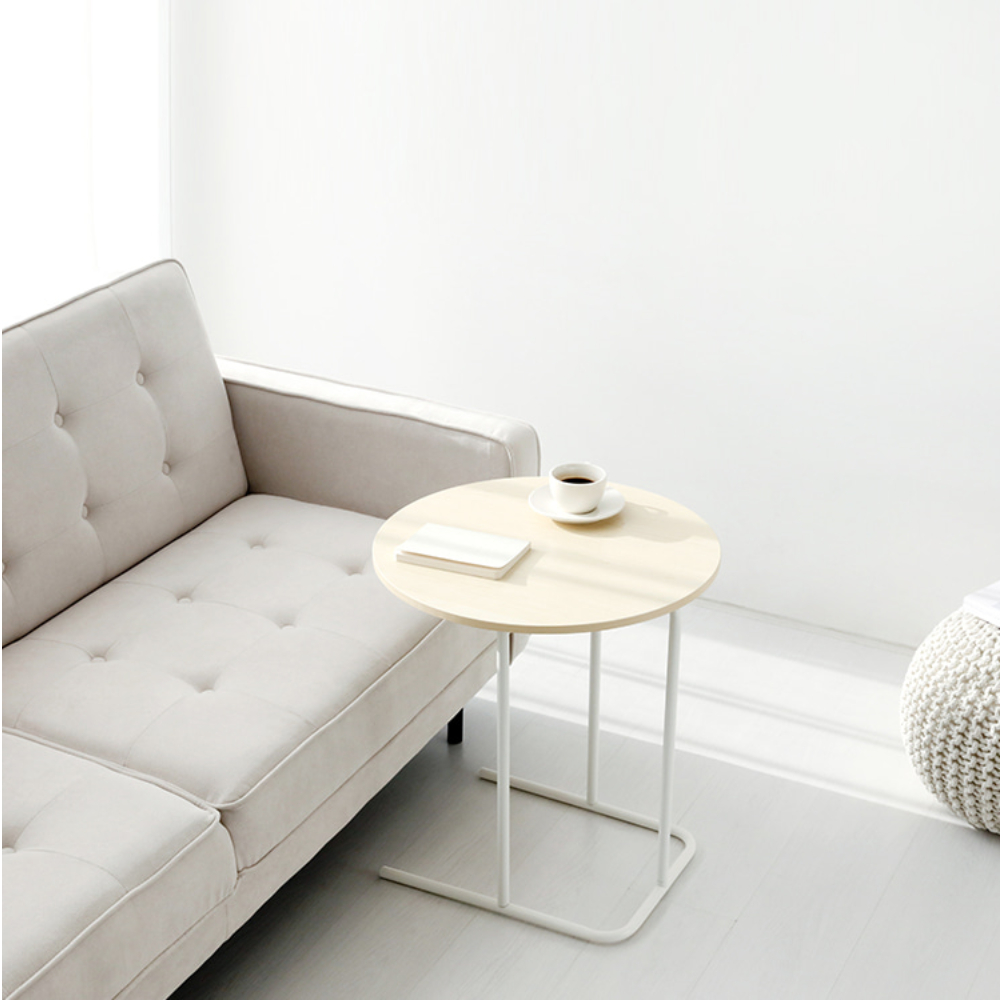 쇼파 침대옆 간이테이블 미니 철제 보조 사이드테이블 쇼파 원형 협탁