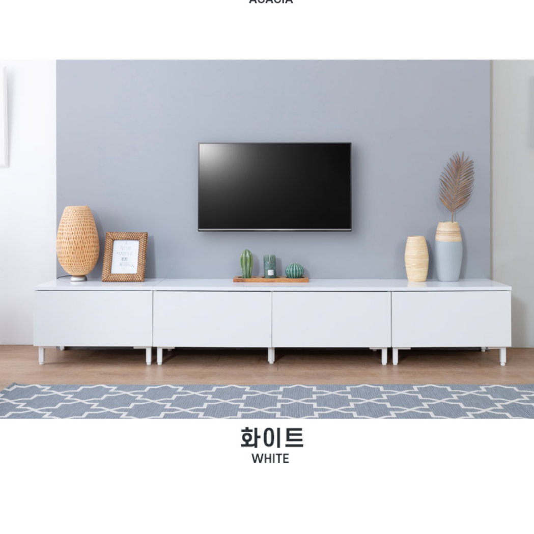 75인치 티비장 티비 서랍장 티브 다이 화이트 엔틱 거실장 이미지 7