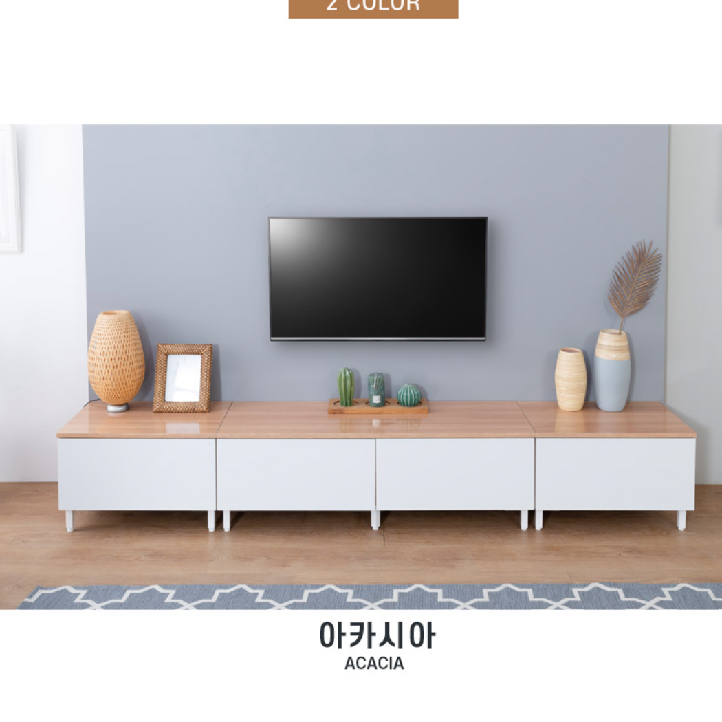 75인치 티비장 티비 서랍장 티브 다이 화이트 엔틱 거실장 이미지 8