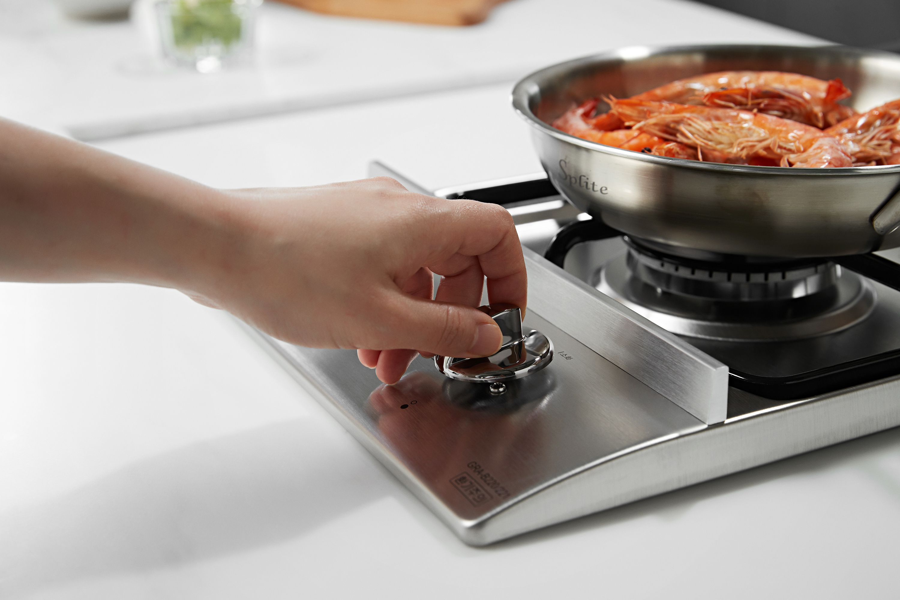 나비엔매직 빌트인 가스 쿡탑 레인지 전기코드식 265x485 GRB1002PASS LPG