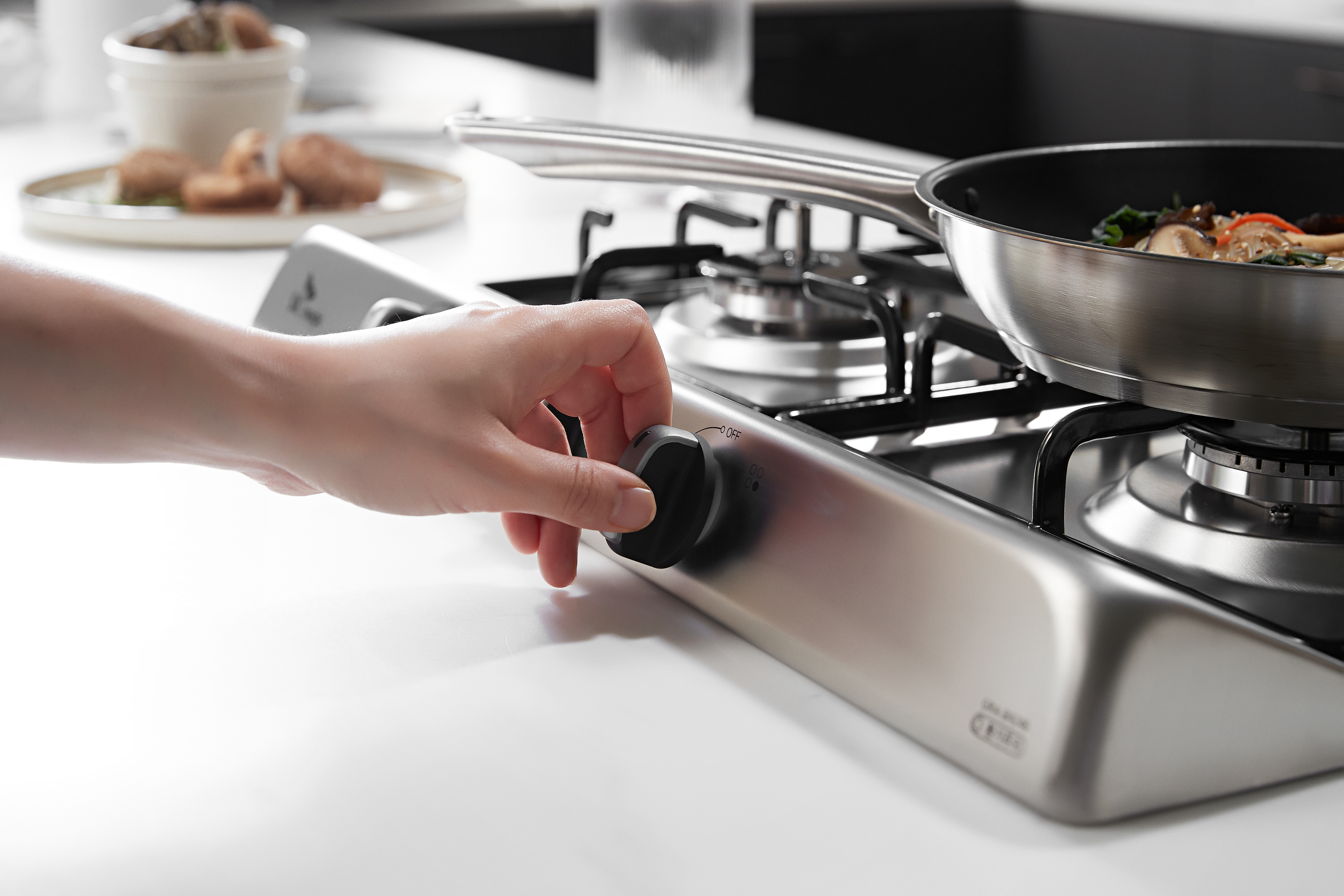 나비엔매직 4구 빌트인 가스쿡탑 레인지 코드식 560x480 GRB9004NASS LNG