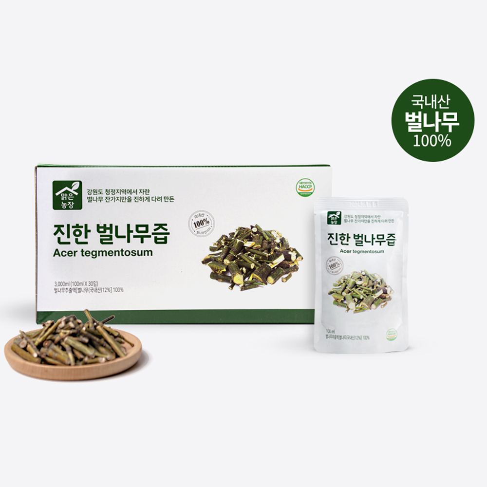맑은농장 국내산 벌나무즙 100ml 30포 + 30포 진액 엑기스 - 상세 이미지 5