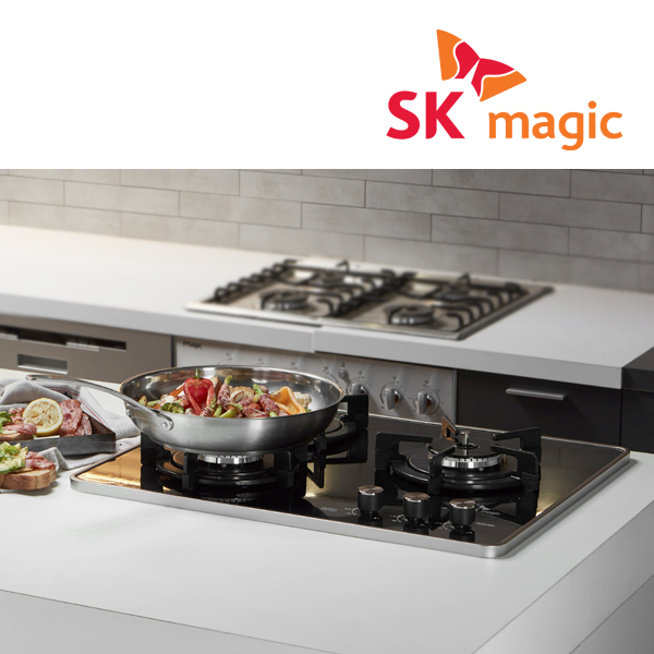 3구 빌트인 플랫 가스 쿡탑 레인지 GRABA300A 코드식 560x480 LPG