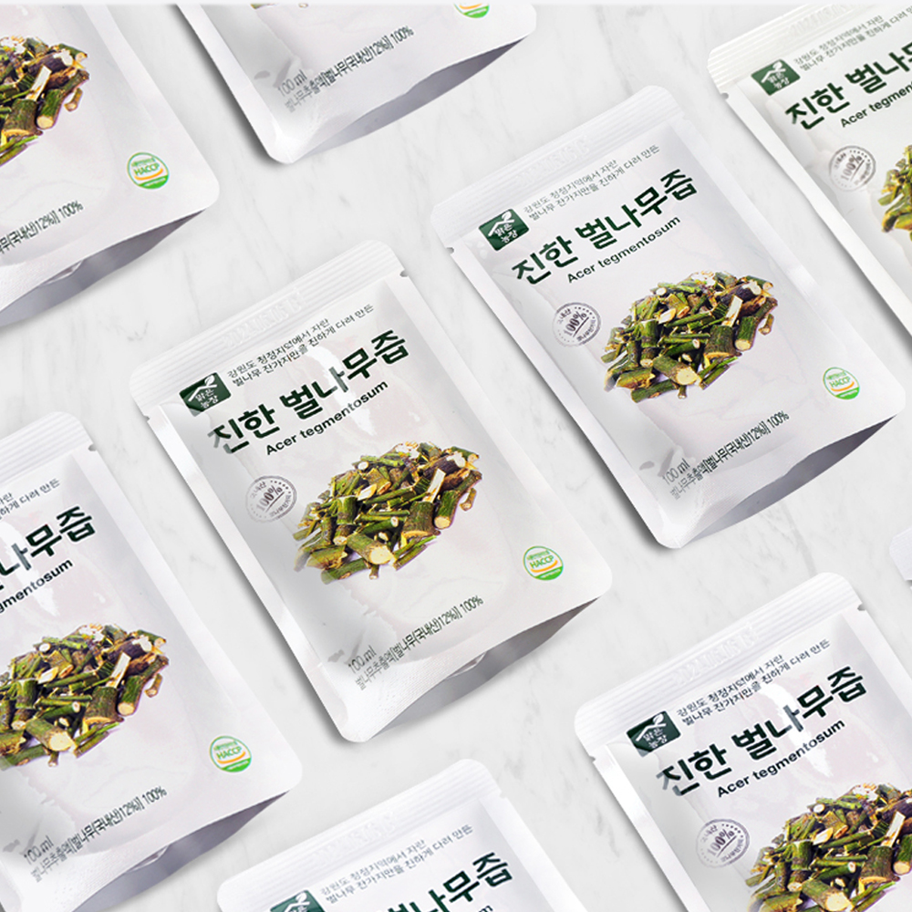 [한정특가]맑은농장 진한 벌나무 즙 100ml x 30개입 국내산 벌나무 진액 잔가지만 사용 이미지 6