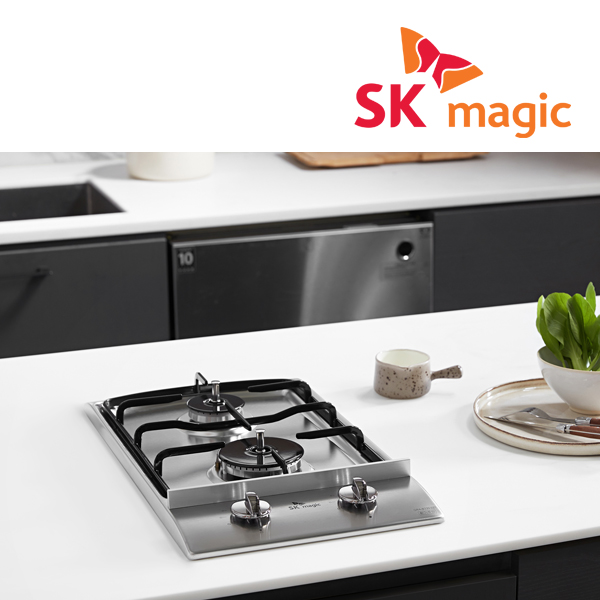 2구 빌트인 가스 쿡탑 레인지 GRAB220K 전기코드식 265x485 LPG