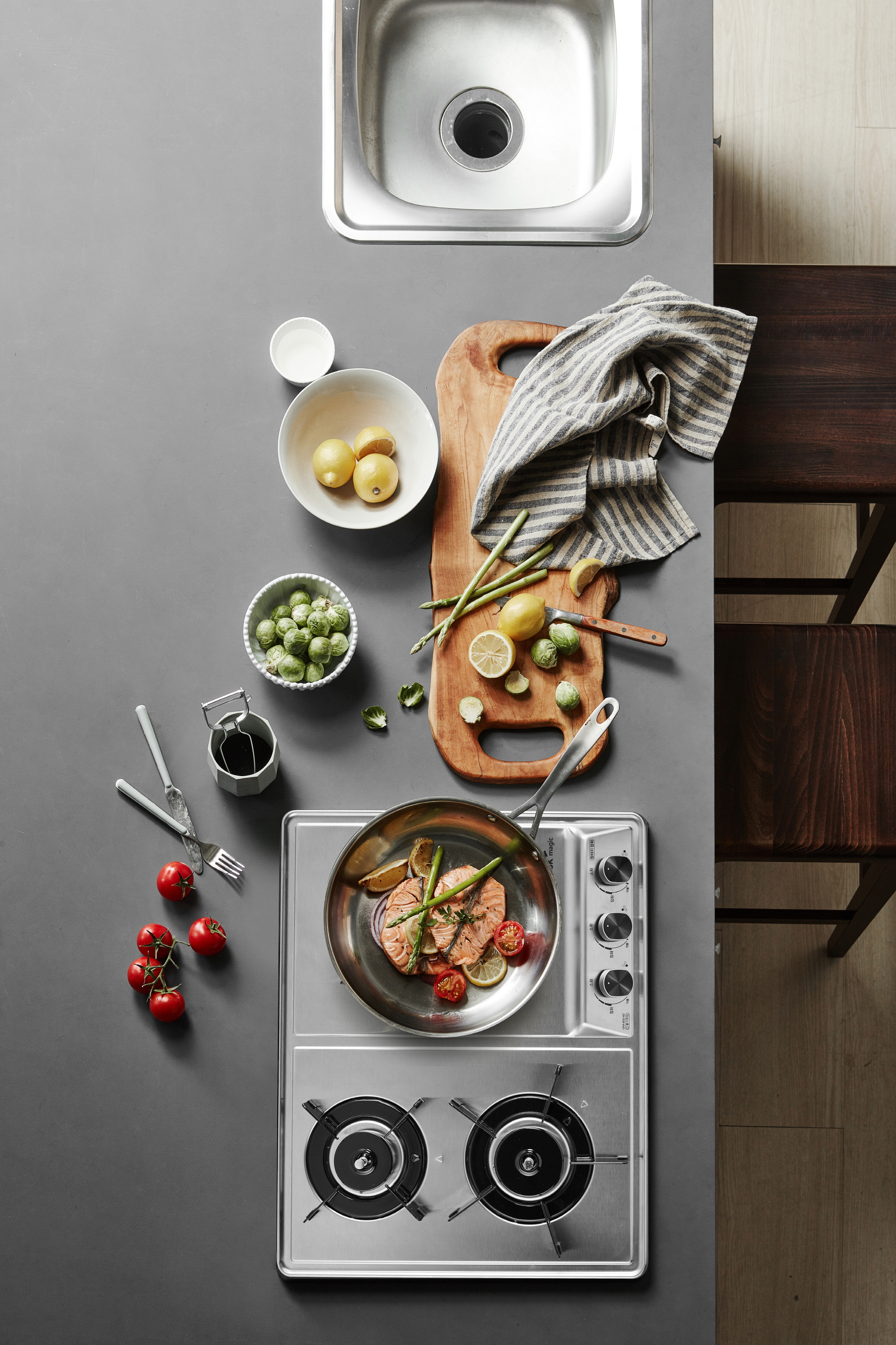 나비엔매직 가스렌지 쿡탑레인지 전지식 560x430-440 GRB4103ND LNG