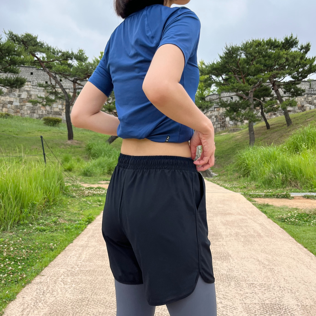 레깅스위반바지 여성 필라테스 힙 커버 엉덩이 가리개 이미지 6
