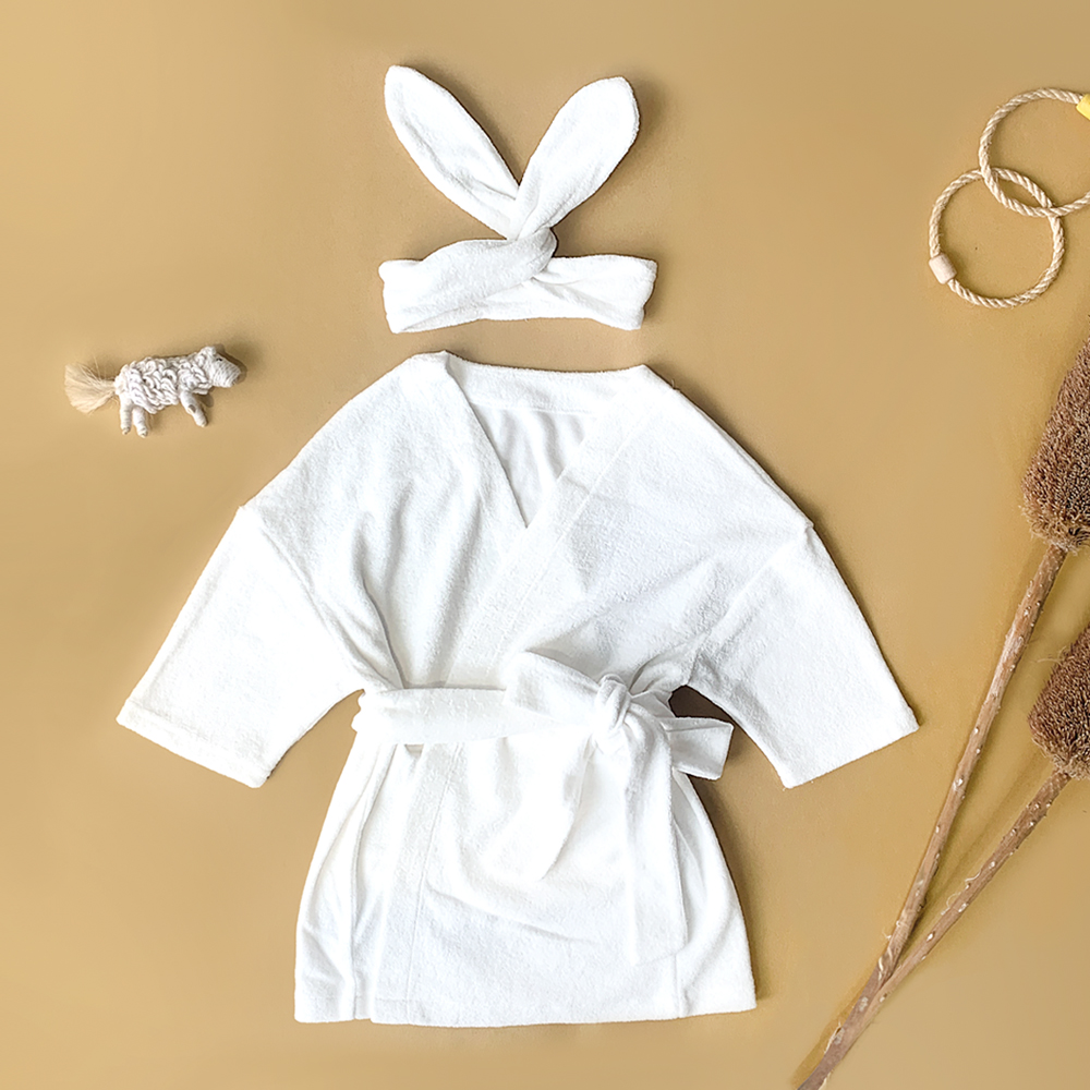 이키 순한 유아 아기 목욕 샤워 버블 가운 3종세트