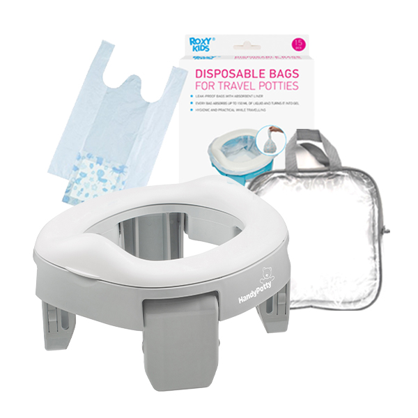 록시키드 휴대용 아기변기+리필봉투 15매 세트 유아 배변훈련