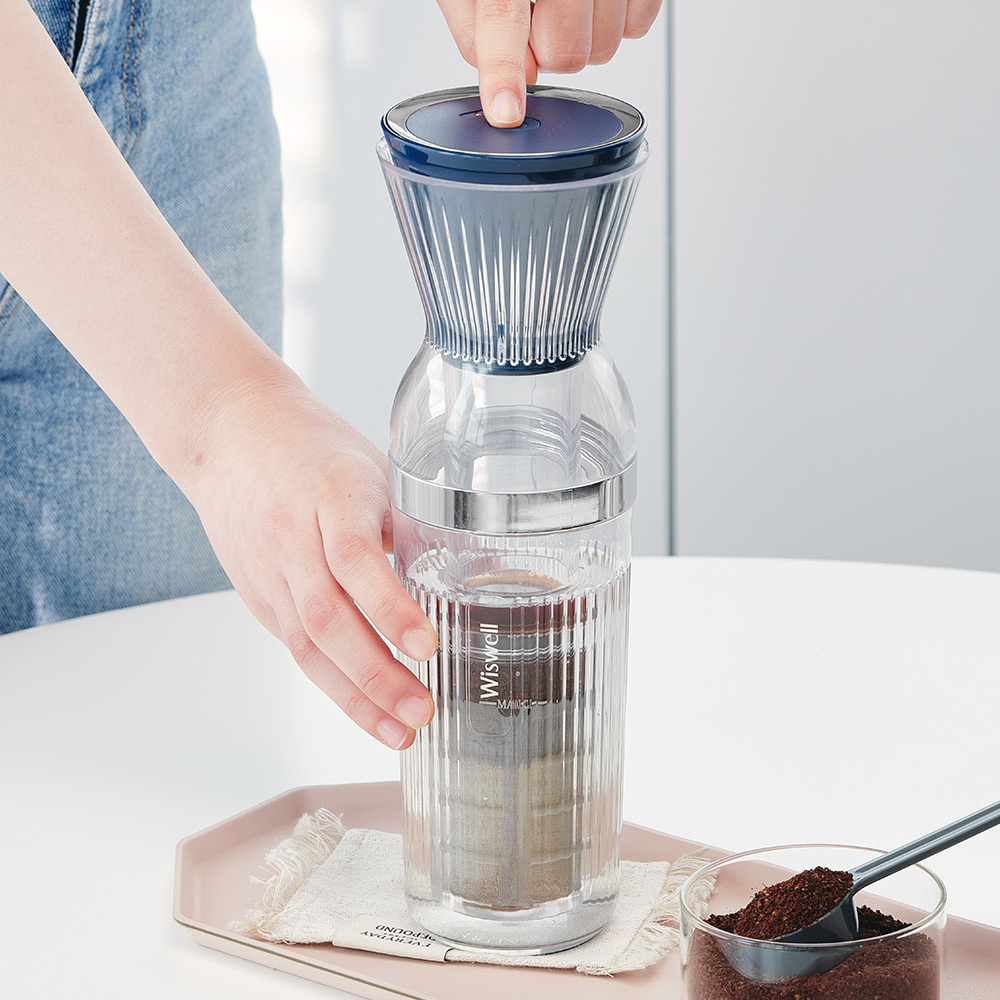 위즈웰 무선 콜드브루메이커 더치 커피 메이커 기구 기계 머신 진공추출 WD9003