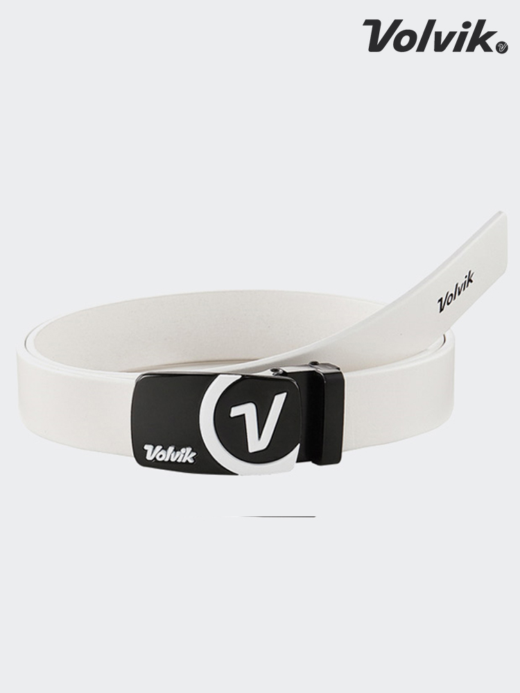 볼빅 여성 빅버클 가죽벨트 블랙 화이트 레드 - 상세 이미지 3