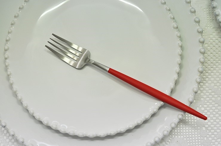 큐티폴 고아 레드 디너포크 - 메인 이미지