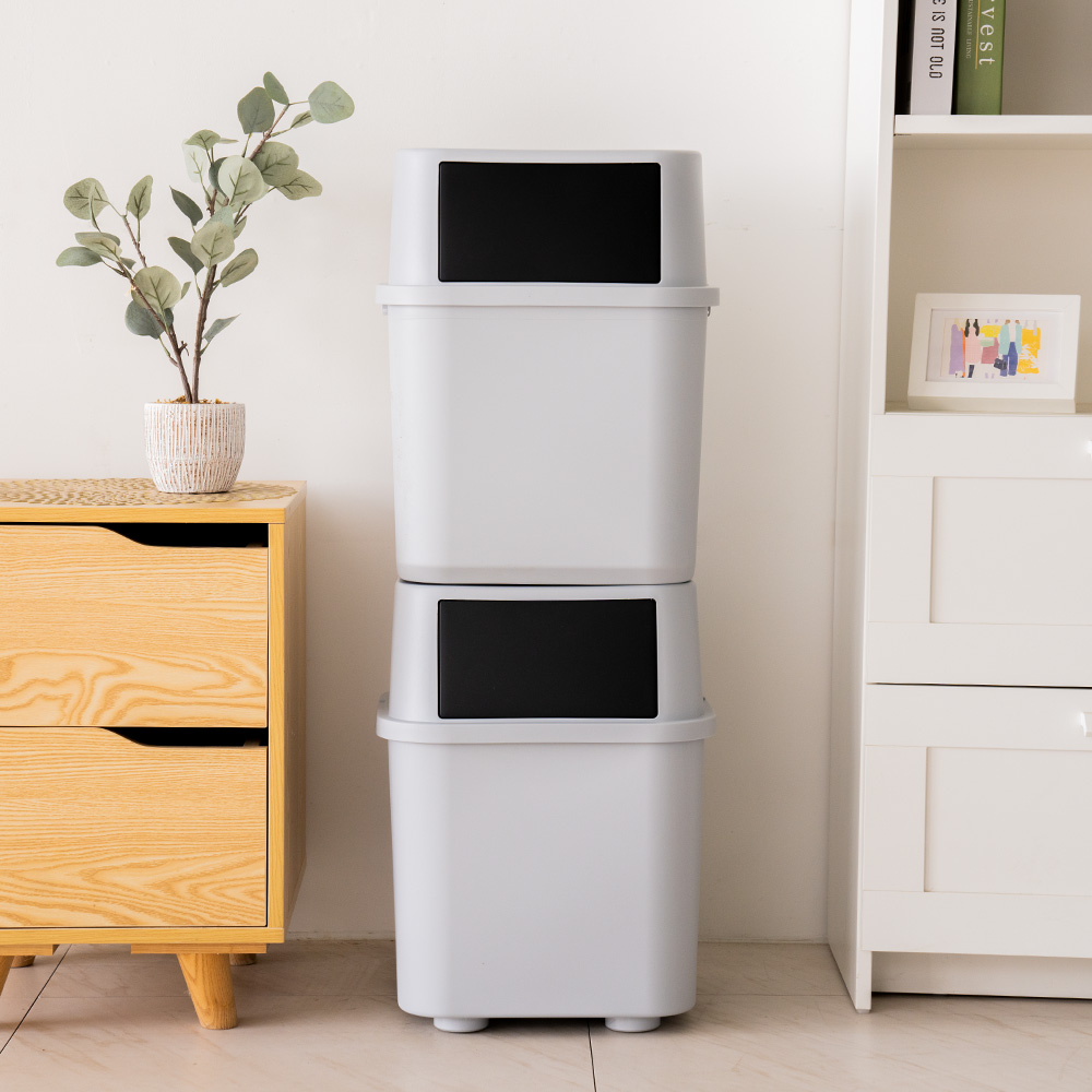 블럭 가정용 재활용 분리수거함 45L 쓰레기 분리수거