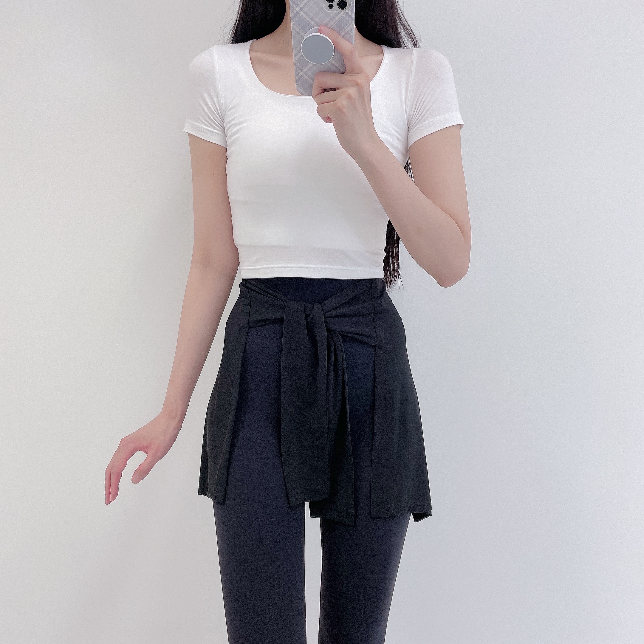 [여름인기템🔥]당일발송 로라벨 감동 레깅스 힙 커버업 Y존 엉덩이가리개 랩스커트 필라테스복 요가복 하의 상세 이미지 103