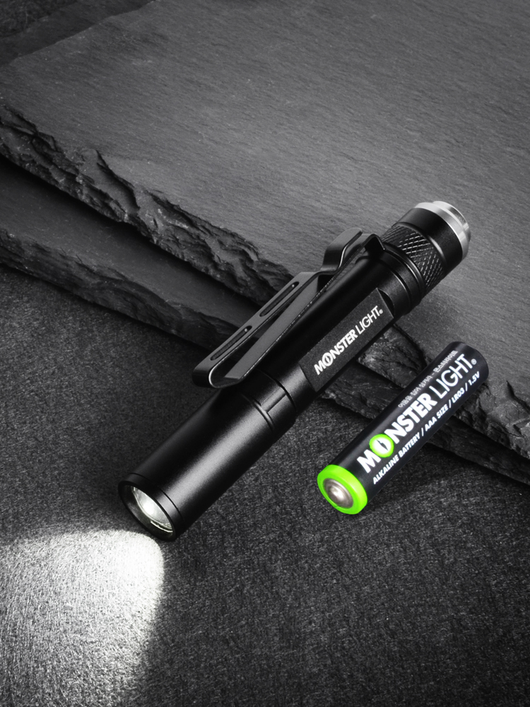 몬스터라이트 LED 줌 펜라이트 S 미니 휴대용 후레쉬 손전등 작업등 MPS250