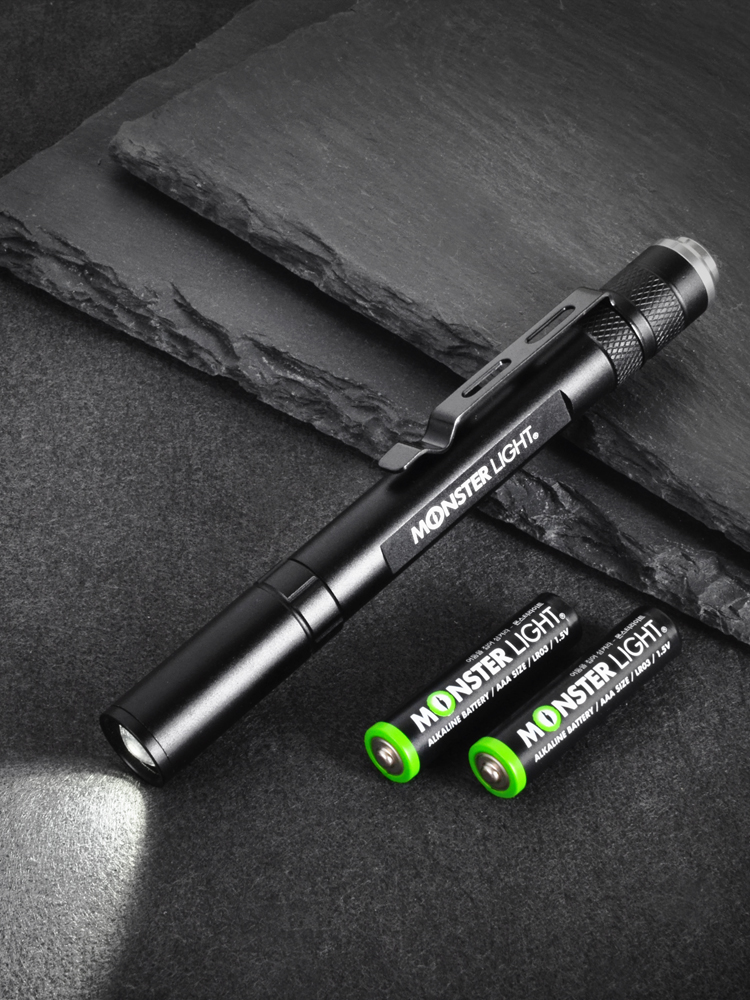 몬스터라이트 LED 줌 펜라이트 L 단품 미니 휴대용 후레쉬 손전등 작업등 MPL300