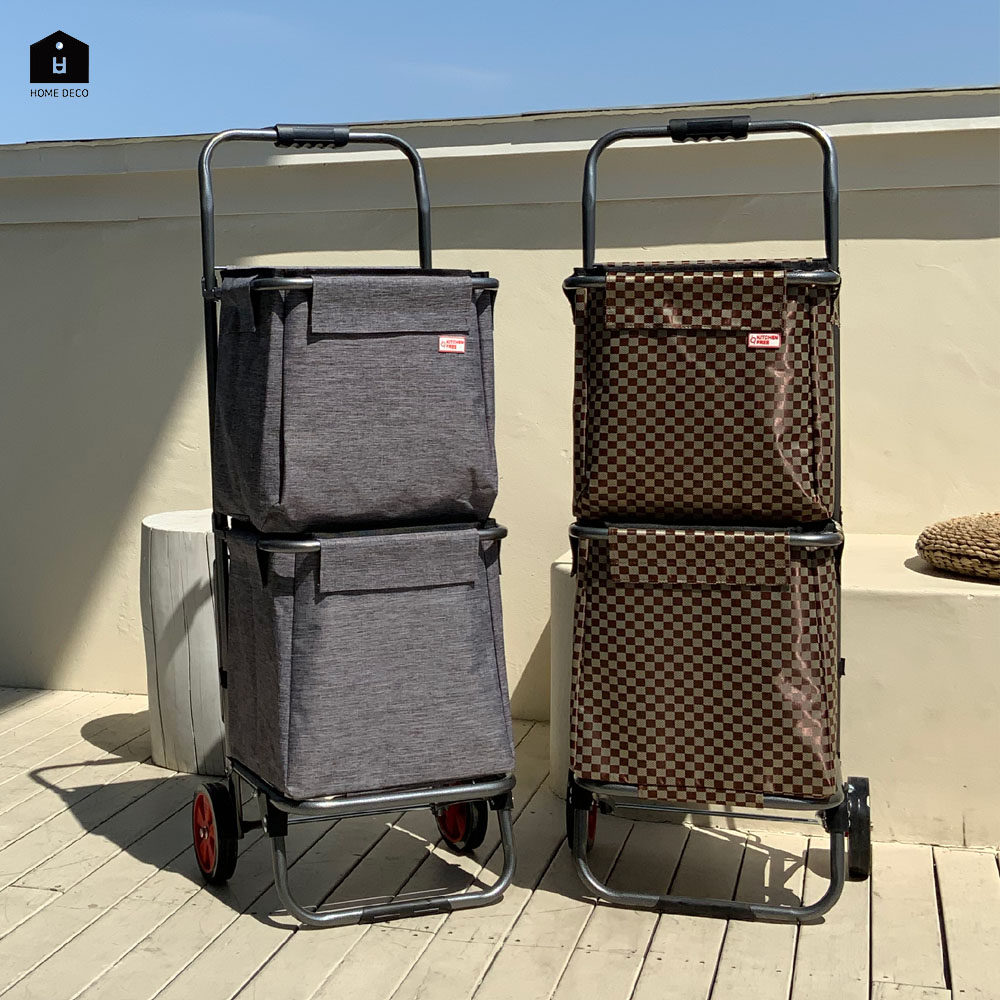 이동식 분리수거 카트 캐리어 분리수거함