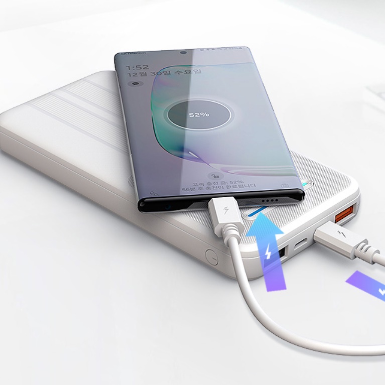 슬림 가벼운 PD 초고속보조배터리 20W 10000mAh  - 상품 이미지