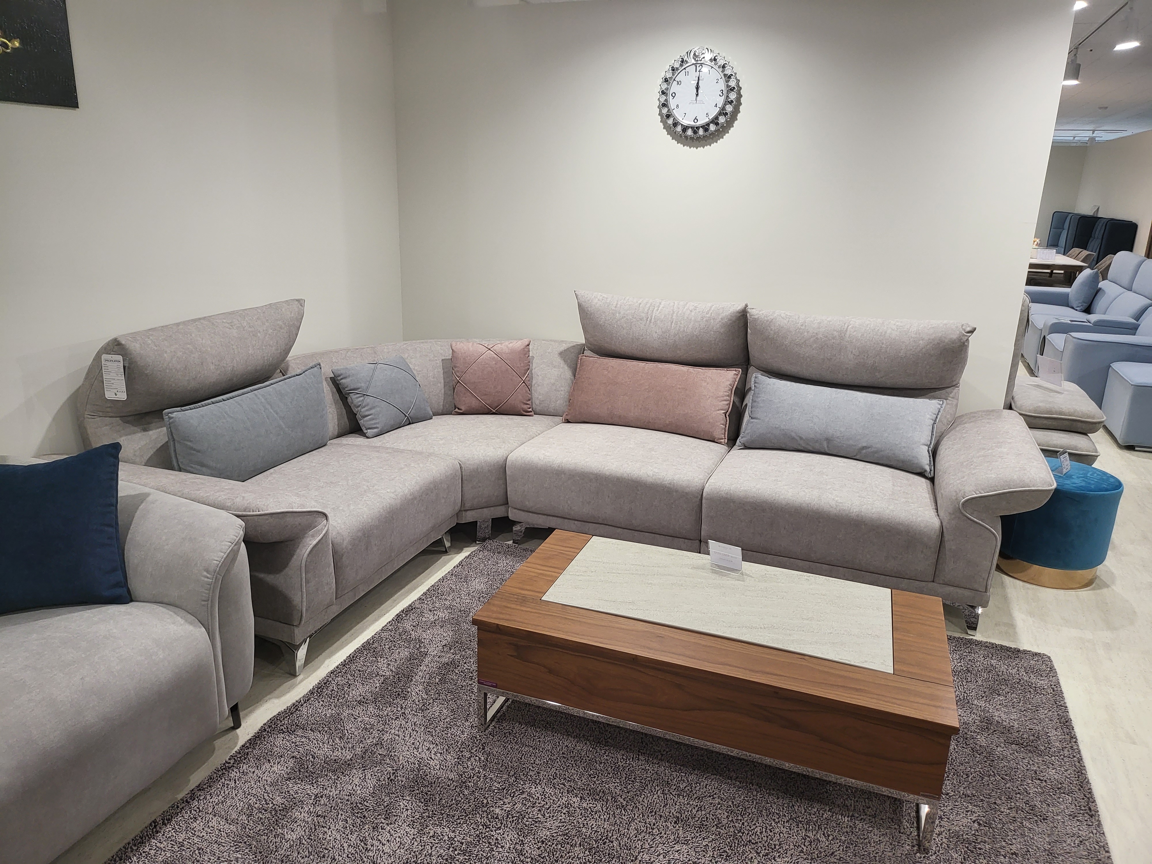 로나 아쿠아텍스 이지클린  패브릭 모듈 코너형 소파