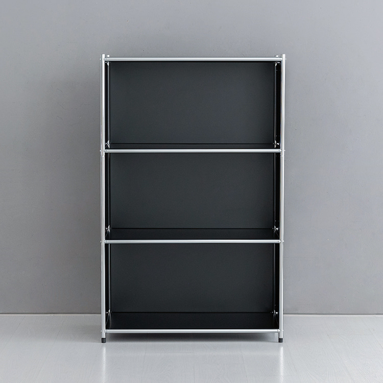 심플리 수납장 BC120 770x400x1200mm, 3단, 블랙 0576.0799 이미지 7