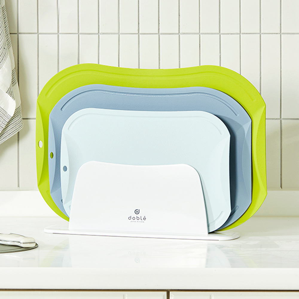 도블레 프리미어 칼집 안나는 도마 3종 세트(L+M+S)+도마거치대