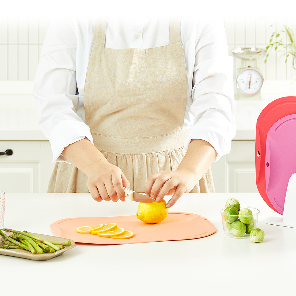 도블레 프리미어 칼집 안나는 도마 3종 세트(L+M+S)+도마거치대