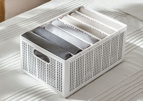 칸조절 옷정리함 옷장정리함 니트 바지정리함 칸칸이 트레이 수납함 M