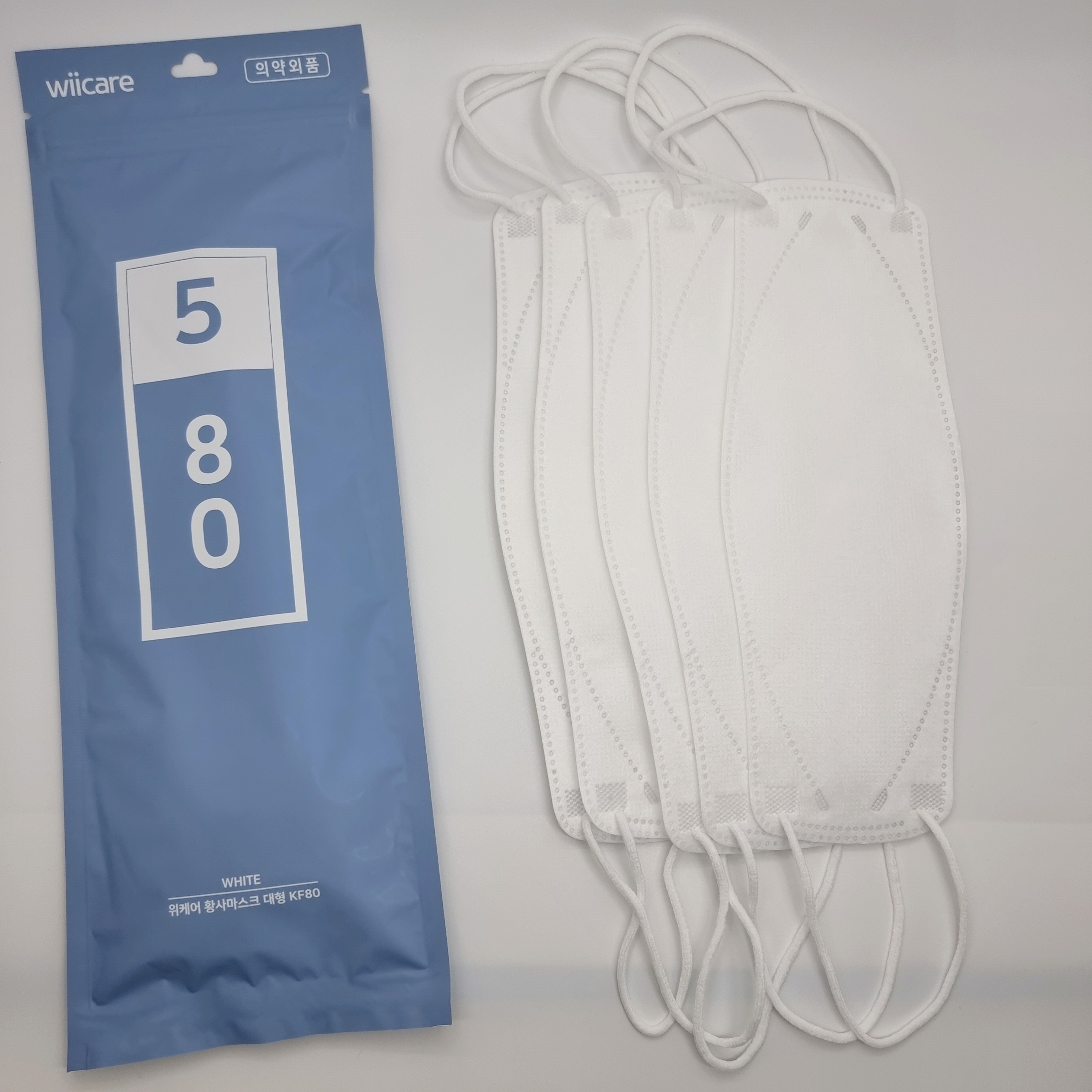 위케어 KF80 대형 마스크 (5입 x 8개) 40매