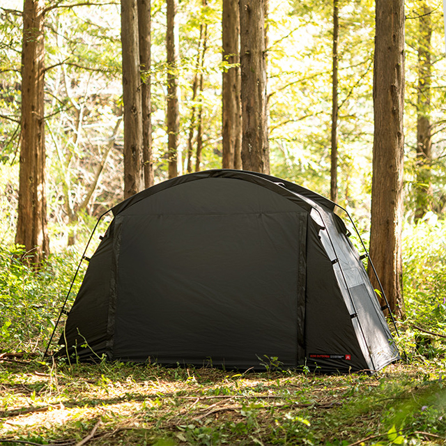 카즈미 블랙 코트 텐트2 1인용 비박 야영 캠핑 야전침대 싱글 텐트
