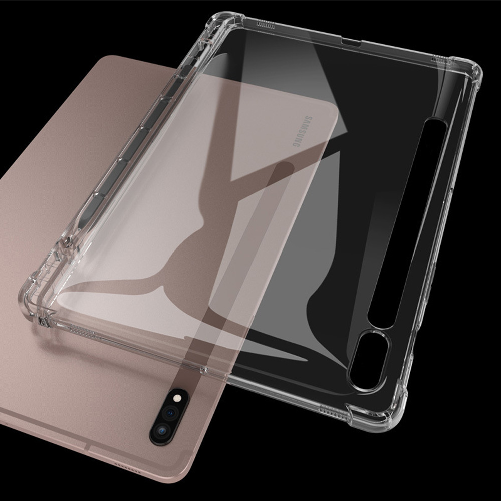 갤럭시탭 S8 플러스 갤럭시탭 S7+ 케이스 범퍼 젤리 클리어 백커버 코쿠 투명, 탭 S8+/S7+ - 상세 이미지 3