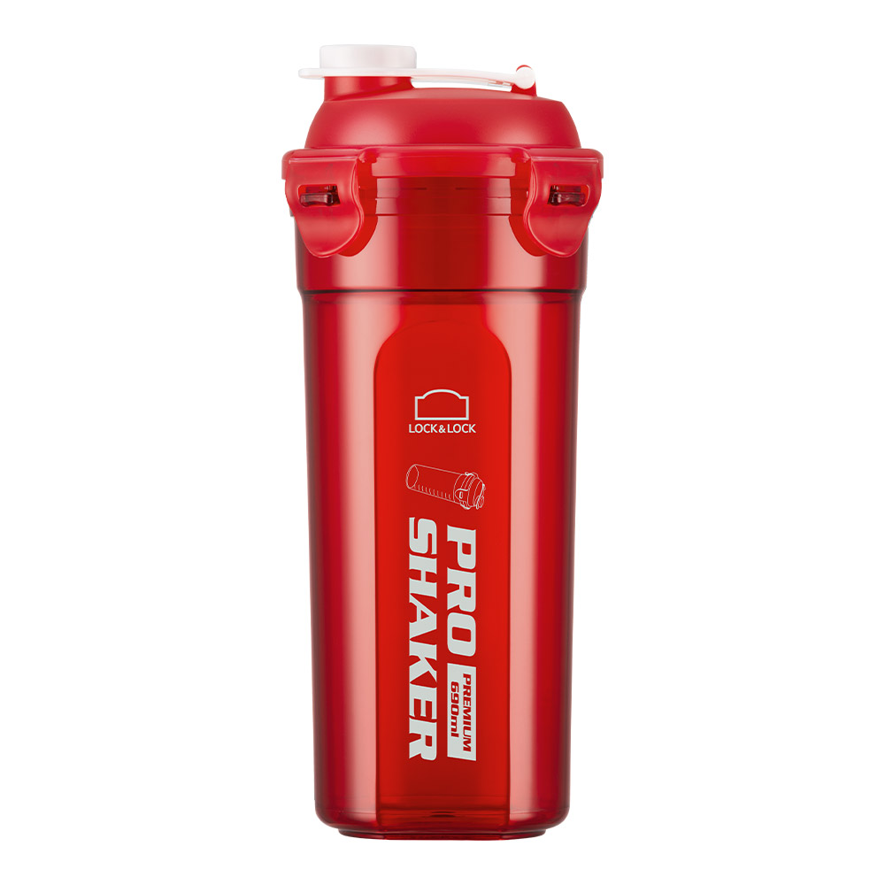 락앤락 프로쉐이커 트라이탄 690ml (레드) 쉐이크 보틀 블랙 헬스 프로틴 물통 - 상세 이미지 5