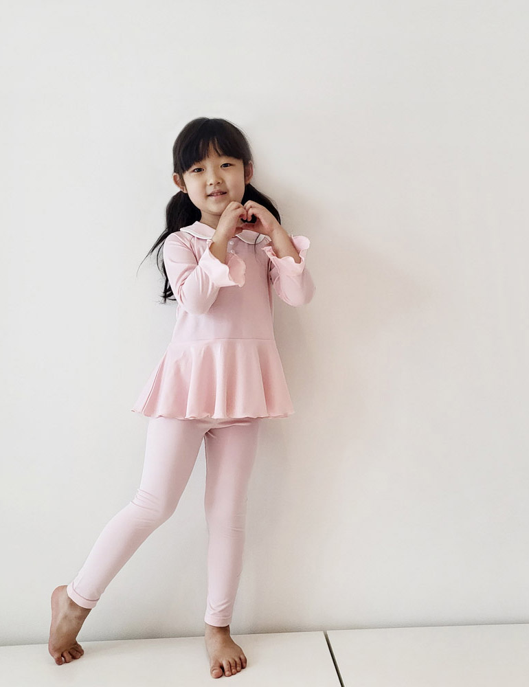 노르디코 아기래쉬가드 여아아기수영복 유아레쉬가드 국내제조 - 상품 이미지