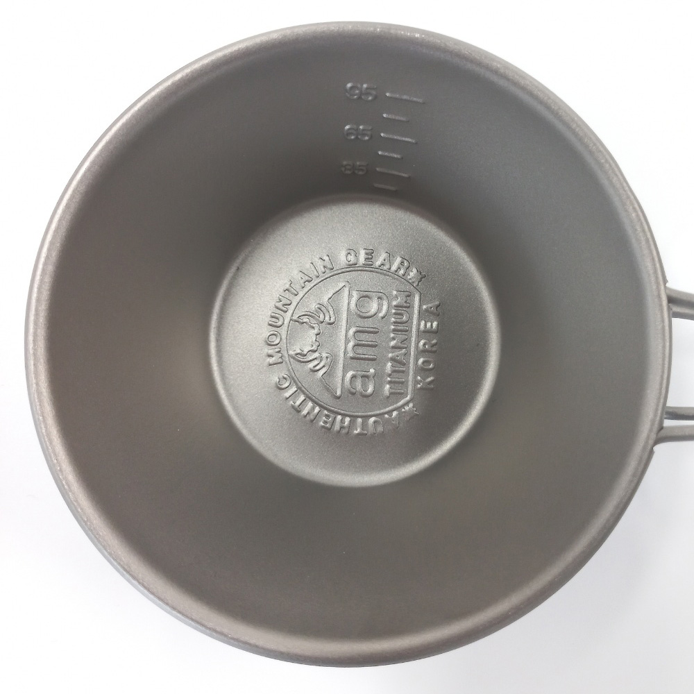 AMG티타늄 고정형 시에라컵 소주잔 80 캠핑컵