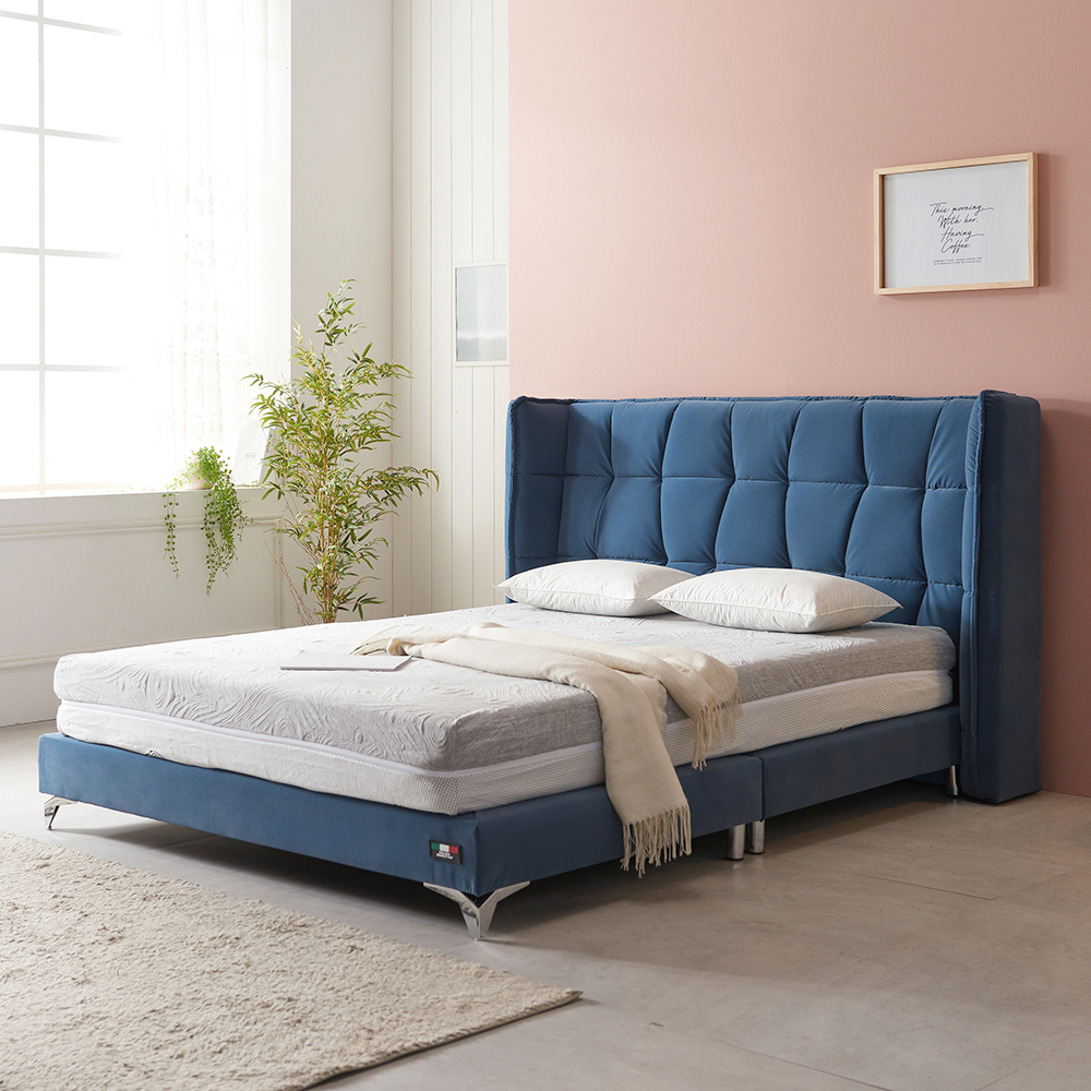 서광퍼니처 버가든 나파 가죽 평상형 호텔식 퀸 침대 프레임 Q sk