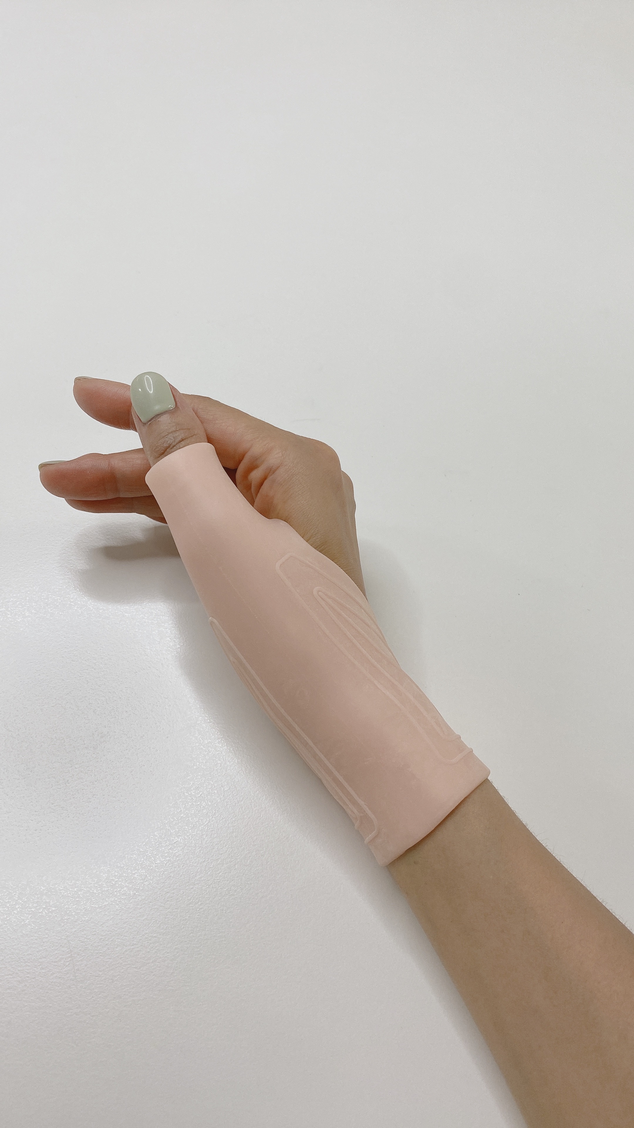 실리콘 손목보호대 방수 얇은 손목보호대 밴드 산모 아대 터널증후군 건초염 엄지 골프 헬스 이미지 3