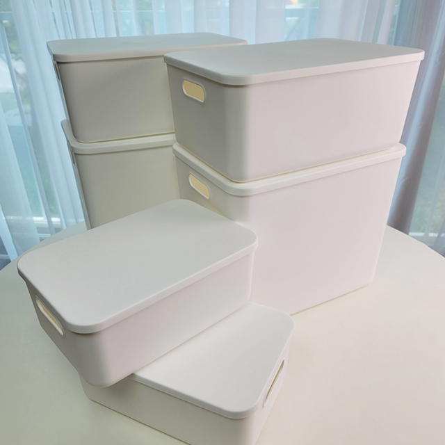 무지 화이트 리빙박스 정리함 팬트리 박스 옷장 수납 정리 보관함