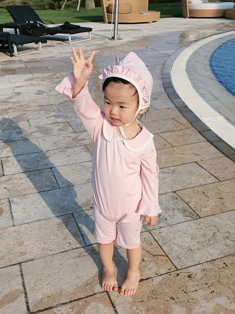 노르디코 아기수영복 여아래쉬가드 돌아기수영복 국내제조 - 상세 이미지 3