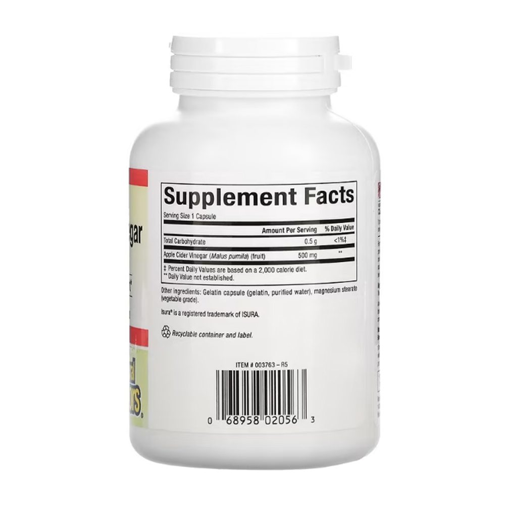 네추럴팩터스 사과식초 애플사이다 비니거 500mg 180캡슐 - 상세 이미지 2