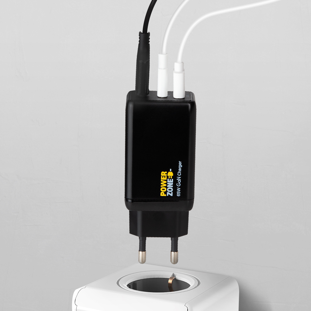 파워존 3포트 65W USB-C PD PPS GaN 충전기 애플 맥북 노트북 초고속충전기 - 상세 이미지 3