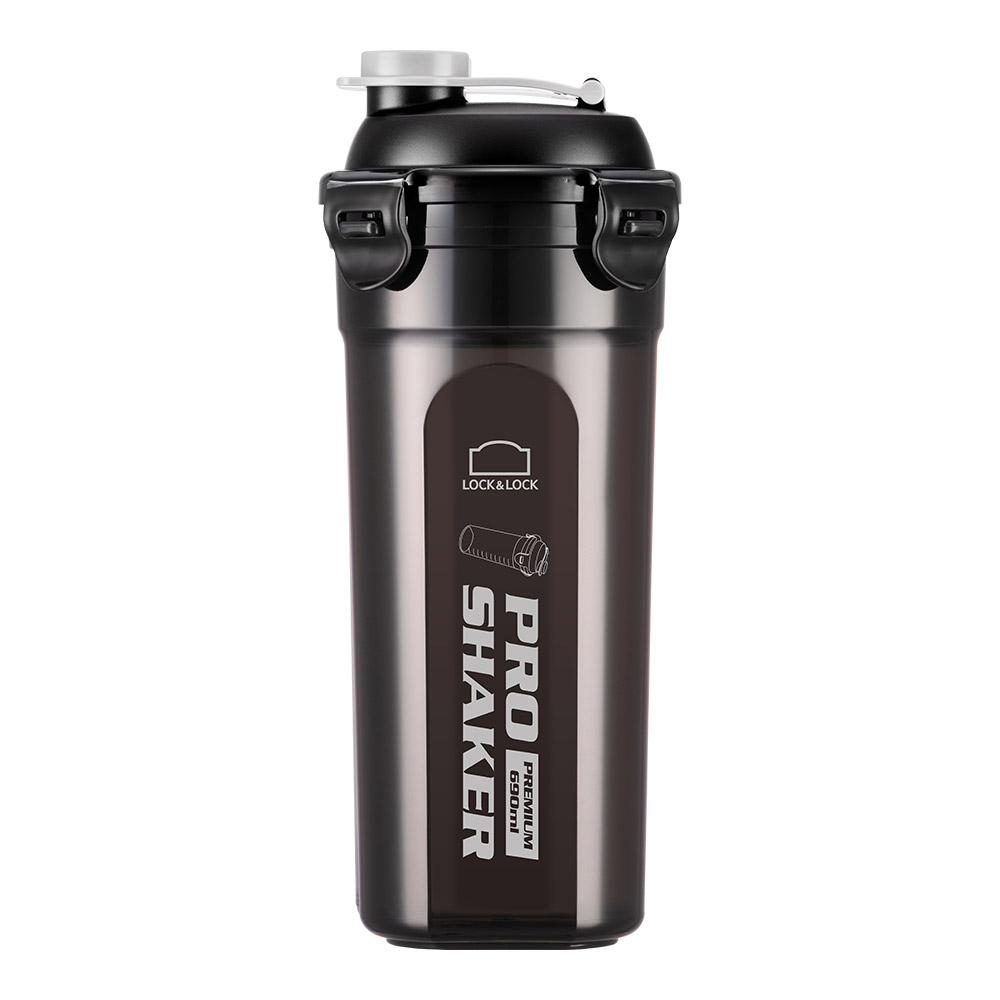 락앤락 프로쉐이커 트라이탄 쉐이크 보틀 블랙 헬스 프로틴 물통 690ml 제품 이미지