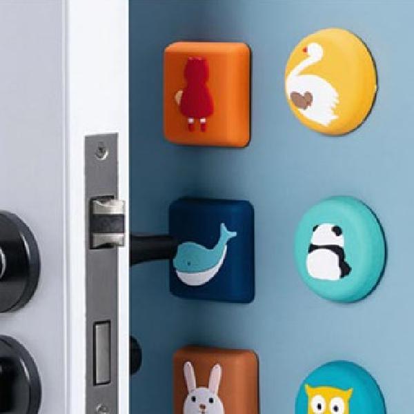 방문문콕방지 무타공 도어스토퍼 중문스토퍼