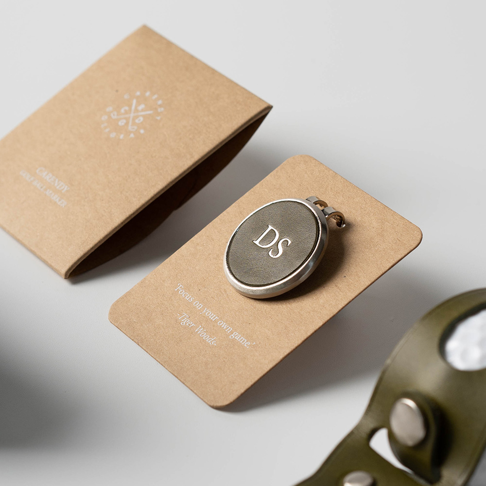 카렌디 골프 볼마커 제작 이니셜 악세사리 선물 마크 원형 - 상세 이미지 2