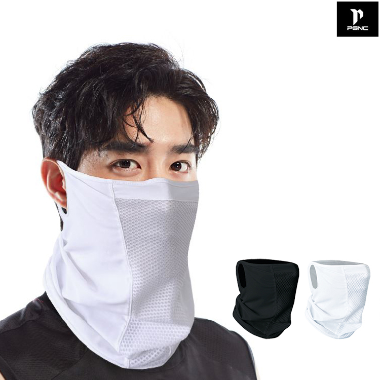 패기앤코 여름 자외선 차단 마스크 메쉬 골프 자전거 라이딩 얼굴햇빛가리개 쿨마스크 - 상품 이미지